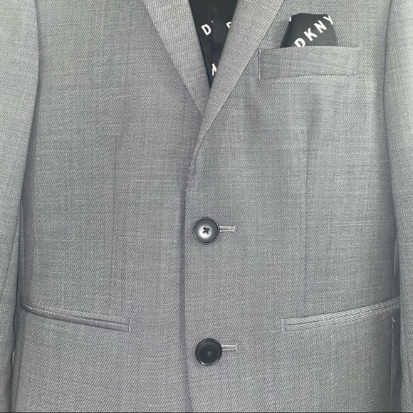 DKNY Kids Gray Blazer and Pants Set Like New - Picture 5 of 14